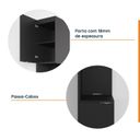 Ver mais imagens de Mesa de Cabeceira Modular Esquerda 2 Portas 1 Gaveta Hera CabeCasa MadeiraOriginals Preto