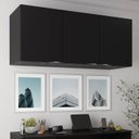 Ver imagem 1 de Módulo Planejado Ponte para Guarda Roupa 3 Portas Hera CabeCasa MadeiraOriginals Madeiramadeira Preto
