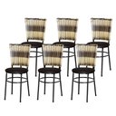 Ver imagem 1 de 6 Cadeiras para Mesa Preta Hawai Cappuccino Premium Cor:marrom