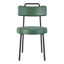 Ver imagem 6 de Kit 02 Cadeiras Sala de Jantar Kobe Estofada com Encosto Couríssimo Verde - Desk Design