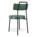 Ver mais imagens de Kit 02 Cadeiras Sala de Jantar Kobe Estofada com Encosto Couríssimo Verde - Desk Design