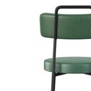 Ver imagem 5 de Kit 02 Cadeiras Sala de Jantar Kobe Estofada com Encosto Couríssimo Verde - Desk Design