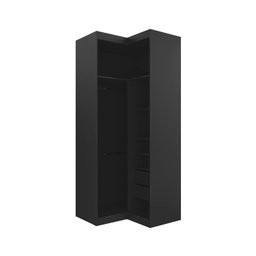 Guarda Roupa de Canto Reto Modular 3 Prateleiras 2 Gavetas Hera CabeCasa MadeiraMadeira - 15