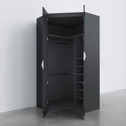 Guarda Roupa de Canto Closet Modular com 6 Prateleiras Hera CabeCasa MadeiraMadeira - 10