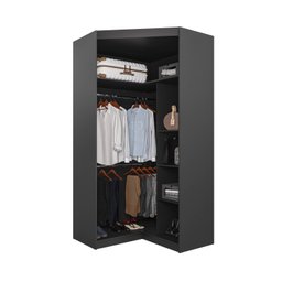 Guarda Roupa de Canto Closet Modular com 6 Prateleiras Hera CabeCasa MadeiraMadeira - 16