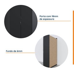 Guarda Roupa de Canto Closet Modular com 6 Prateleiras Hera CabeCasa MadeiraMadeira - 8