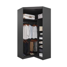 Guarda Roupa de Canto Closet Modular com 6 Prateleiras Hera CabeCasa MadeiraMadeira - 15