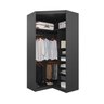 Guarda Roupa de Canto Closet Modular com 6 Prateleiras Hera CabeCasa MadeiraMadeira - 15