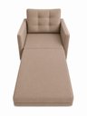 Ver imagem 2 de Poltrona Cama Solteiro 2 em 1 Conforto, Elegância Veludo:Capuccino