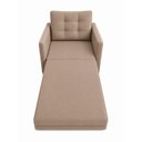 Ver imagem 2 de Poltrona Cama Solteiro 2 em 1 Conforto, Elegância Veludo:Capuccino