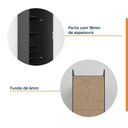 Ver mais imagens de Guarda Roupa Planejado 1 Porta 6 Prateleiras Hera CabeCasa MadeiraOriginals Preto