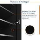 Ver imagem 6 de Guarda Roupa 1 Porta 6 Prateleiras Hera CabeCasa MadeiraOriginals