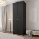 Ver imagem 2 de Guarda-Roupa 2 Portas Cabideiro 2 Gavetas Hera CabeCasa MadeiraOriginals