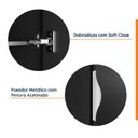 Ver imagem 6 de Guarda-Roupa Planejado 2 Portas Cabideiro 2 Gavetas Hera CabeCasa MadeiraOriginals Preto