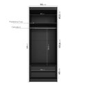 Ver imagem 4 de Guarda-Roupa 2 Portas Cabideiro 2 Gavetas Hera CabeCasa MadeiraOriginals