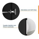 Ver imagem 7 de Guarda Roupa Planejado 1 Porta com Espelho 6 Prateleiras Hera CabeCasa MadeiraOriginals Preto