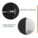 Ver imagem 6 de Guarda-Roupa Planejado 2 Portas com Espelho Cabideiro 2 Gavetas Hera CabeCasa MadeiraOriginals Preto