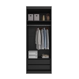 Guarda-Roupa 2 Portas com Espelho Cabideiro 2 Gavetas Hera CabeCasa MadeiraMadeira - 17