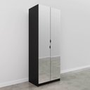 Ver imagem 3 de Guarda-Roupa 2 Portas com Espelho Cabideiro 2 Gavetas Hera CabeCasa MadeiraOriginals