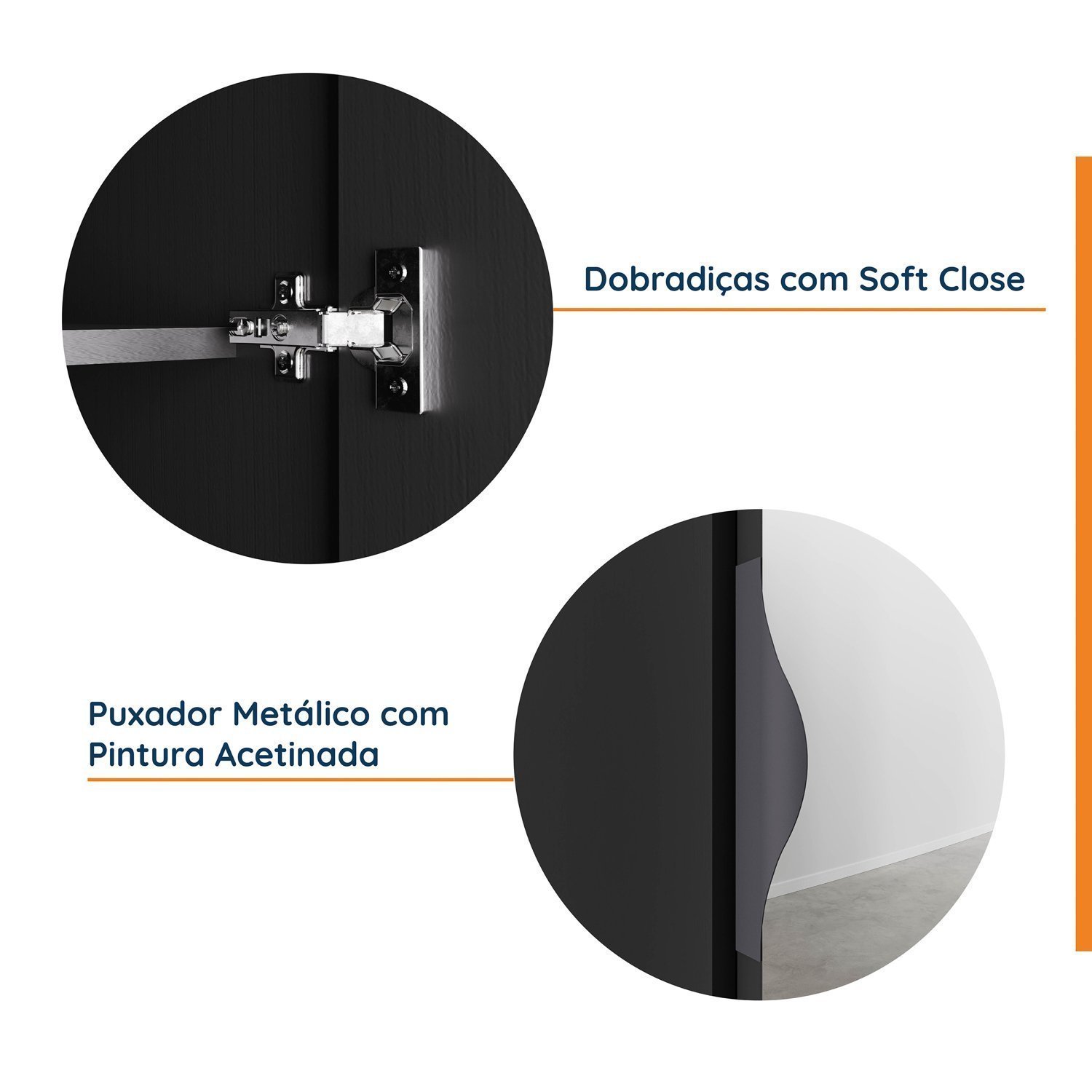 Guarda Roupa Modulado com Espelho 2 Portas com Cabideiro e 2 Gavetas Hera CabeCasa MadeiraMadeira - 6