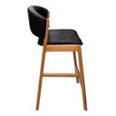 Ver mais imagens de Kit 02 Banquetas Alta com Encosto Madeira Charmy Courissimo:Courissimo/Preto