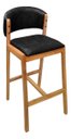 Ver imagem 7 de Kit 02 Banquetas Alta com Encosto Madeira Charmy Courissimo:Courissimo/Preto