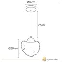Ver imagem 5 de Pendente Estela Menor Prata Dente de Leão Metal 20 e Castanhas de Cristal 14mm