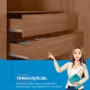 Ver imagem 7 de Guarda Roupa Casal Ripado 6 Portas 4 Gavetas Antony