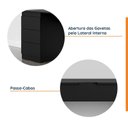 Ver imagem 5 de Escrivaninha Planejada Mesa Escritório Hera 3 Gavetas 163cm CabeCasa MadeiraOriginals Preto