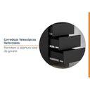 Ver imagem 4 de Escrivaninha Planejada Mesa Escritório Hera 3 Gavetas 163cm CabeCasa MadeiraOriginals Preto