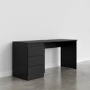 Ver imagem 2 de Escrivaninha Planejada Mesa Escritório Hera 3 Gavetas 163cm CabeCasa MadeiraOriginals Preto