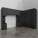 Ver imagem 6 de Guarda Roupa Planejado de Casal 12 Portas 6 Peças 2 Mesas de Cabeceira Hera CabeCasa MadeiraOriginals Preto