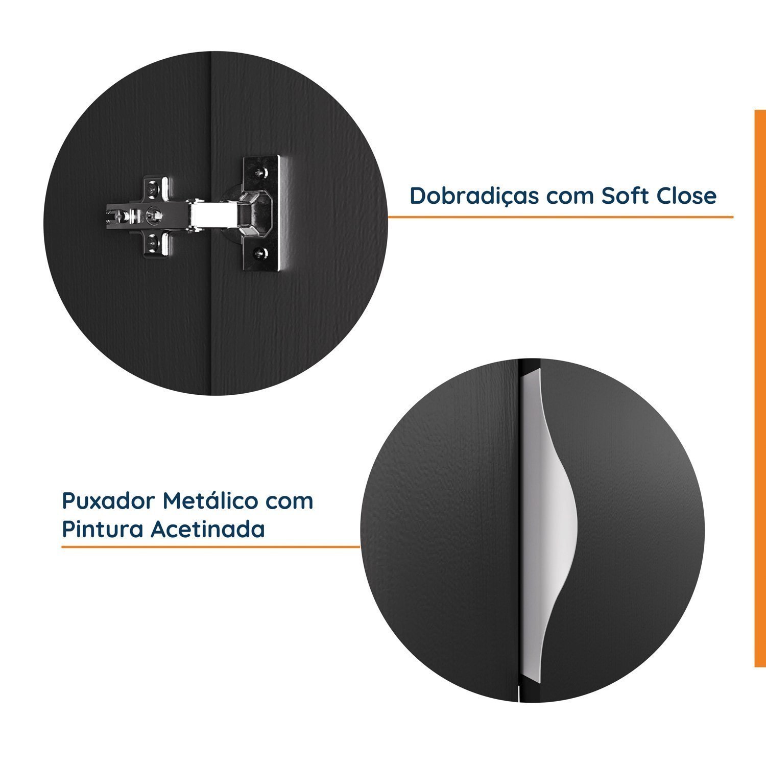 Guarda Roupa Modulado de Casal 12 Portas 6 Peças 2 Mesas de Cabeceira Hera CabeCasa MadeiraMadeira - 17