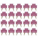 Ver imagem 1 de Kit 20 Poltronas: Elegância e Glamur Absolutos no Salão Rosa
