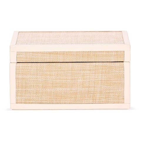 Caixa Decorativa em Mdf com Revestimento em Fibra Natural 23,5cm 20664 Mart