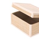 Ver imagem 3 de Caixa Decorativa em Mdf com Revestimento em Fibra Natural 23,5cm 20664 Mart