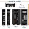 Guarda Roupa Modulado de Casal 12 Portas 6 Peças 1 Mesa de Cabeceira Hera CabeCasa MadeiraMadeira - 3