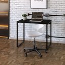 Ver imagem 2 de Mesa de Escritório Escrivaninha 90cm Dynamica Industrial C08 Preto Ônix - Mpozenato