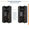 Guarda Roupa Modulado de Casal 12 Portas 6 Peças 1 Mesa de Cabeceira Hera CabeCasa MadeiraMadeira - 11