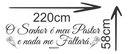 Ver imagem 2 de Adesivo de Parede Decorativo Frase o Senhor É Meu Pastor - Salmo 23:1