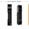 Guarda Roupa Modulado de Casal com Espelho 12 Portas 6 Peças e 2 Mesas de Cabeceira Hera CabeCasa MadeiraMadeira - 14