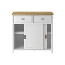 Ver imagem 3 de Aparador Buffet Moderno com 2 Portas e 2 Gavetas 85cm Ditália