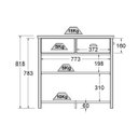 Ver imagem 7 de Aparador Buffet Moderno com 2 Portas e 2 Gavetas 85cm Ditália