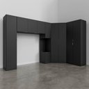 Ver imagem 6 de Guarda Roupa Planejado de Casal 10 Portas 5 Peças e 1 Cabeceira Hera CabeCasa MadeiraOriginals Preto