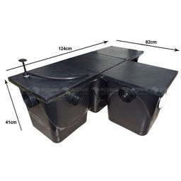 Separador de Água e Óleo 1000L/h com Caixa de Inspeção e Areia - 6