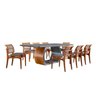 Mesa de Jantar Tampo de Madeira com 8 Cadeiras Zaia - 2