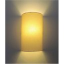 Ver imagem 2 de Arandela Meia Cana Vivare Md-2031 Cúpula em Tecido 30/18x16cm - Bivolt - Algodão-Crú - 110V/220V