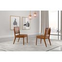 Ver imagem 6 de Mesa de Jantar Tampo de Madeira Medelim com 6 Cadeiras Veneza Marrom/Cinamomo Imbuia/Off White