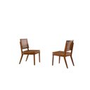 Ver imagem 7 de Mesa de Jantar Tampo de Madeira Medelim com 6 Cadeiras Veneza Marrom/Cinamomo Imbuia/Off White