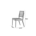 Ver mais imagens de Mesa de Jantar Tampo de Madeira Medelim com 6 Cadeiras Veneza Marrom/Cinamomo Imbuia/Off White